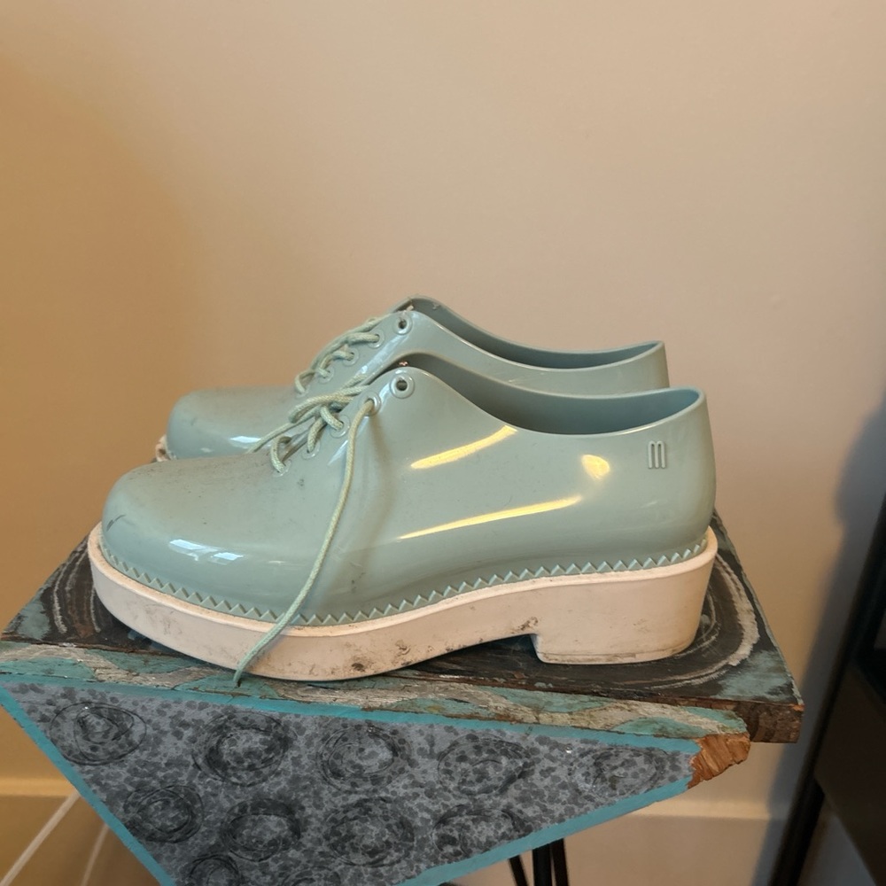 Melissa Teal Oxfords